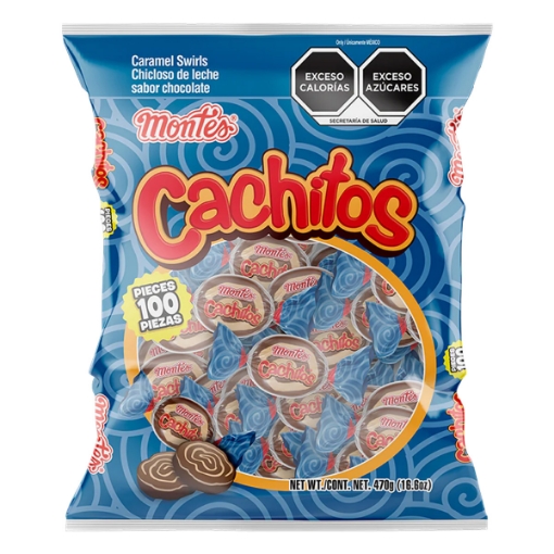Imagen de Dulce Chicloso Cachitos Montes  100 PZS