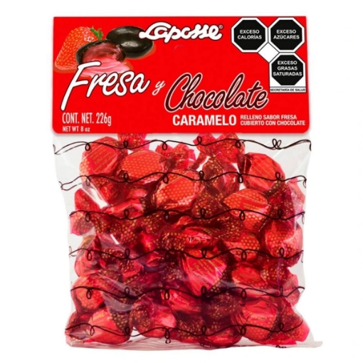 Imagen de Caramelo Laposse Fresa/Leche  350 GRS