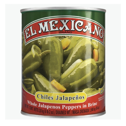 Imagen de Chiles El Mexicano Jalapeños  2.8 KGS
