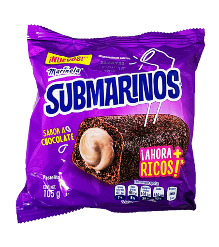 Imagen de Pastelito Marinela Submarinos Chocolate 105 GRS