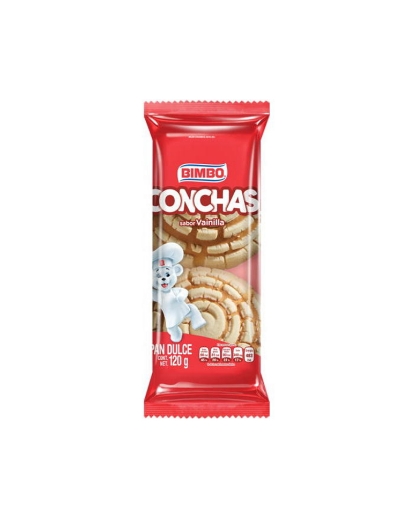Imagen de Conchas Bimbo Vainilla 120 GRS