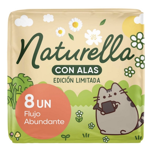 Imagen de Toallas Femeninas Naturella Flujo Abundante Con Alas 8 PZS