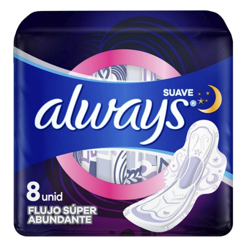 Imagen de Toallas Femeninas Always Seca Noches Tranquilas  8 PZS