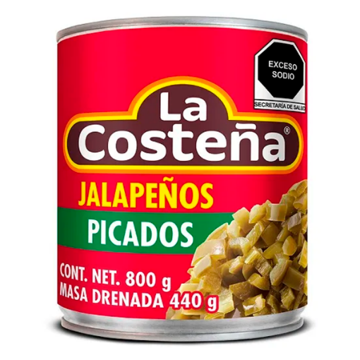 Imagen de Chiles Jalapeño Picados La Costeña  800 GRS