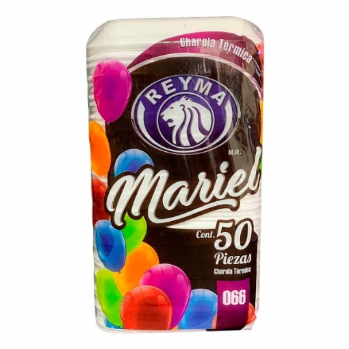Imagen de Charola Mariel Desechable Térmica 50 PZS
