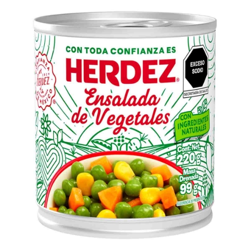 Imagen de Ensalada Herdez Vegetales 220 GRS