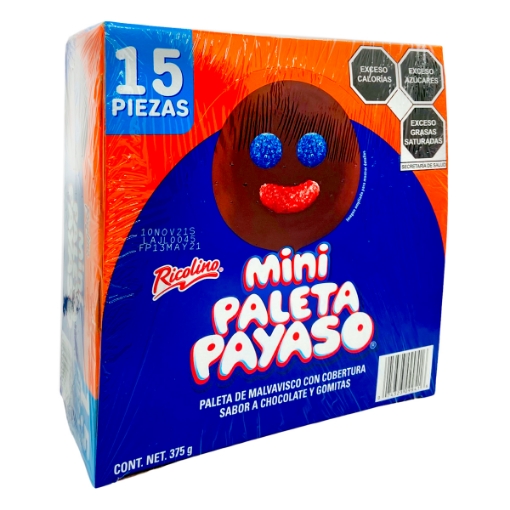 Imagen de Paleta Payaso Ricolino Mini  15 PZS