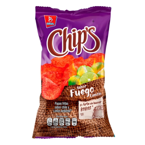 Imagen de BOTANA PAPAS CHIPS FUEGO  60 GRS