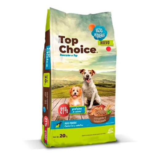 Imagen de Alimento Para Perro Top Choice Cachorro/Adulto Razas Pequeñas  20 PZS