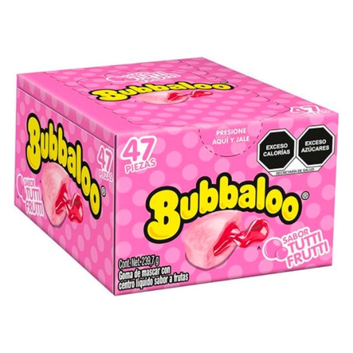 Imagen de CHICLE BUBBALOO TUTTI FRUTTI 47 PZS