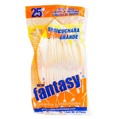 Imagen de Chuchara Desechable Fantasy Sopera Grande 25 PZS