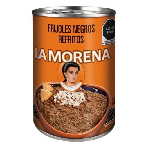 Imagen de Frijol La Morena Negros Refritos 440 GRS