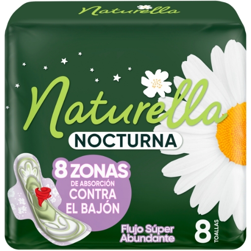 Imagen de Toallas Femeninas Naturella Noche Con Alas 8 PZS