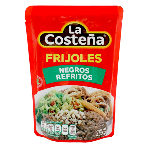 Imagen de Frijoles La Costeña Refritos Negros  430 GRS