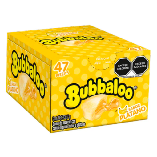 Imagen de CHICLE BUBBALOO PLATANO 47 PZS