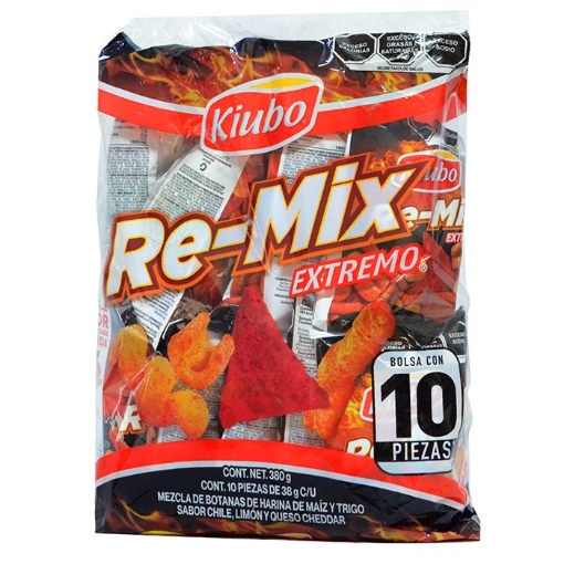 Imagen de BOTANAS KIUBO REMIX EXTREMO  38 GRS