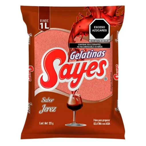 Imagen de Gelatina Sayes Jerez Agua 120 GRS