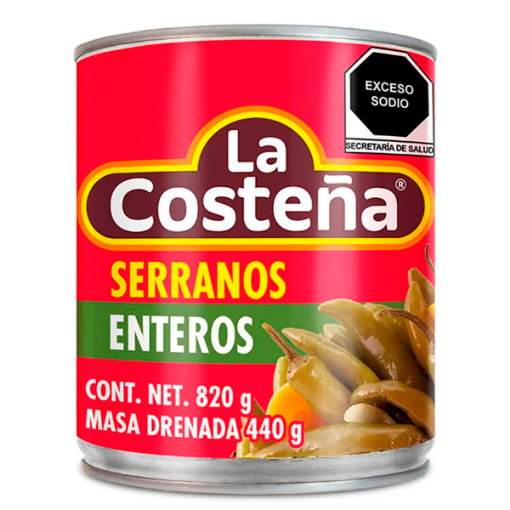 Imagen de Chiles Serranos La Costeña  820 GRS