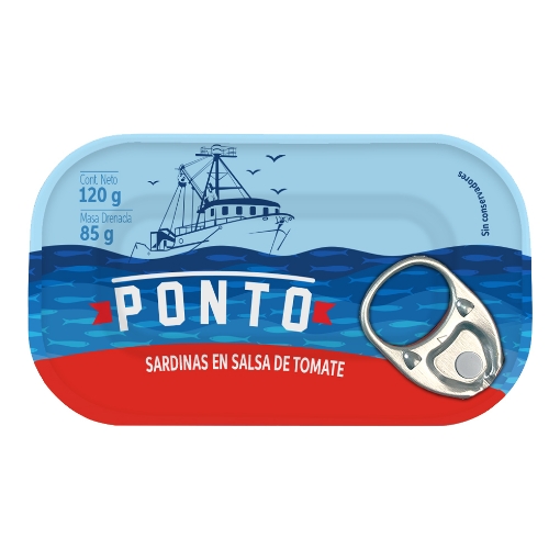 Imagen de Sardinas Ponto En Salsa De Tomate 120 GRS